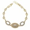 2347a Bransoletka elegancka złota 17+2cm pozłacana 14k 